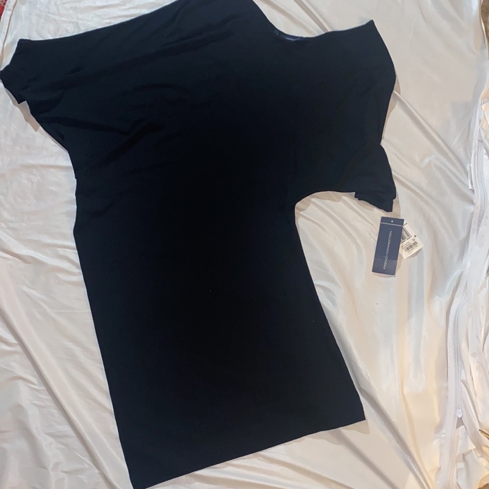NWT French Connection SEXY 🔥 Off-Shoulder Asymmetrical Dress S/M $275 - Picture 11 of 14